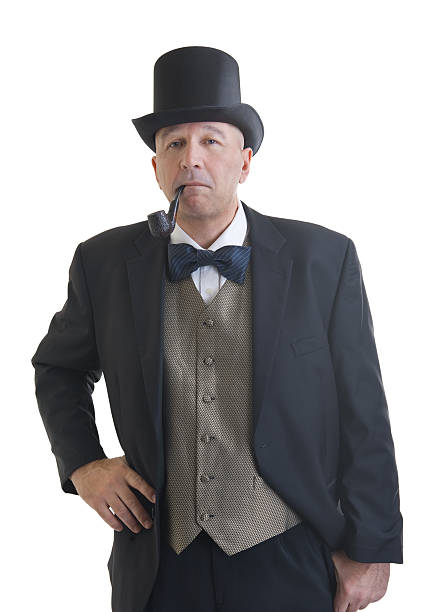 istock businessman in a retro business suit 186133304
