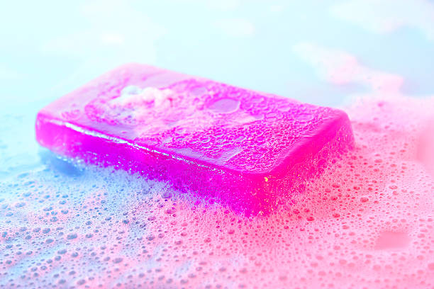 istock glycerine soap with foam 186133534