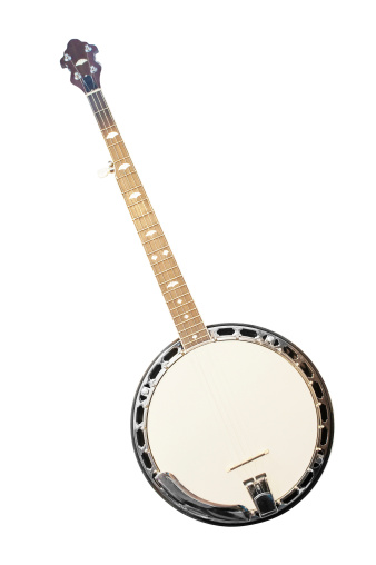 banjo isolated under the white background
