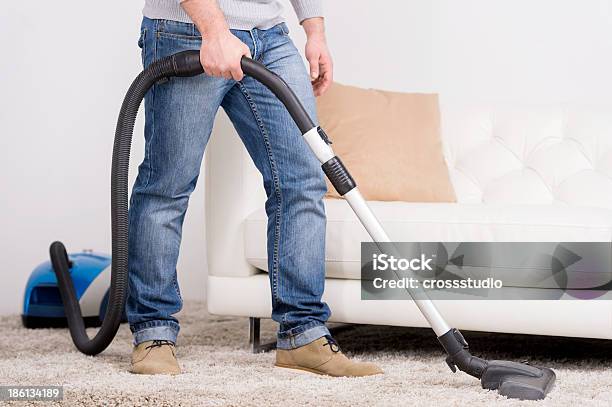 Vacuum Cleaner Stock Photo - Download Image Now - Activity, Adult, Carpet - Decor