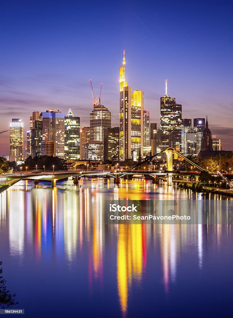 Frankfurt Germany Skyline of Frankfurt, Germany, the financial center of the country. Germany Stock Photo