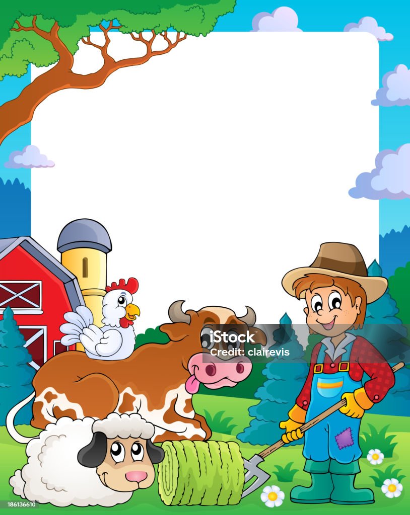 Farm thème Image 3 - clipart vectoriel de Adulte libre de droits