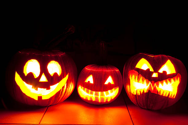 calabaza kürbis kürbisse halloween pumpkins - kurbis fotografías e imágenes de stock
