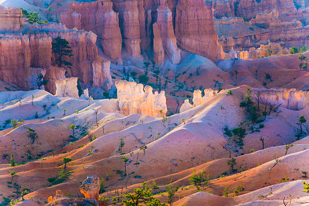 istock beautiful landscape in Bryce Canyon with magnificent Stone formation 186137606