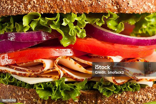 In Casa Sandwich Di Tacchino - Fotografie stock e altre immagini di Alimentazione sana - Alimentazione sana, Avena - Cereali da colazione, Carboidrato - Cibo