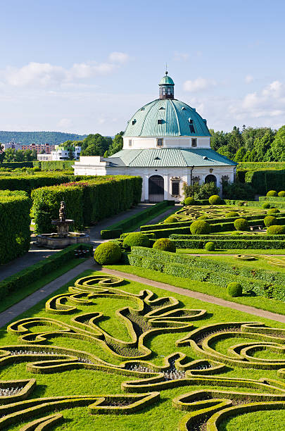 Flower gardens in Kromeriz - Czech Republic