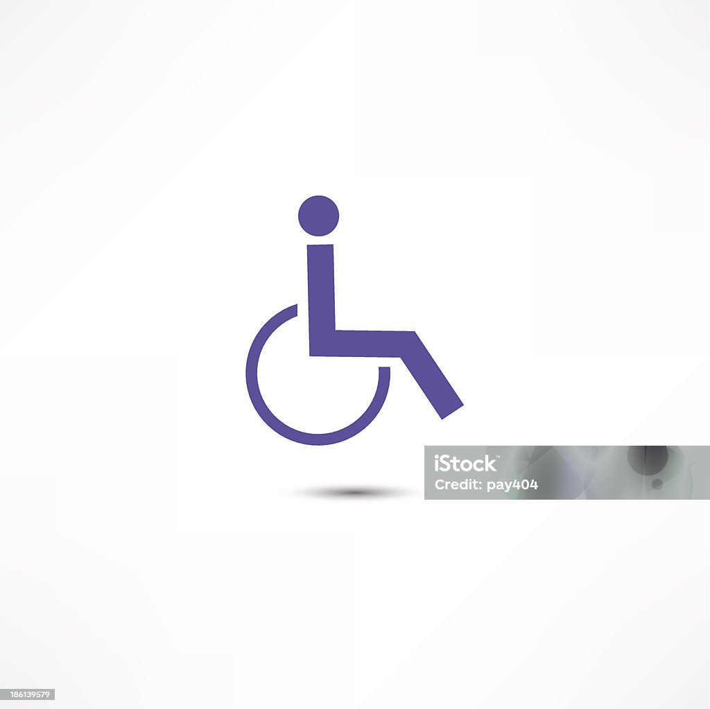 Ícone de deficiência - Vetor de Acessibilidade royalty-free