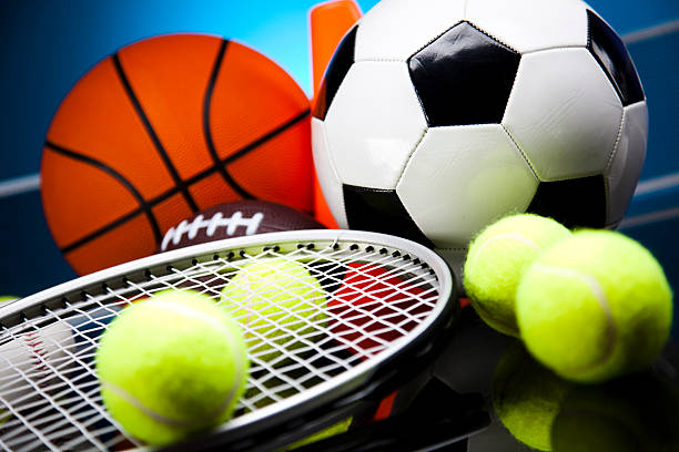 istock Assorted sports equipment 186143509