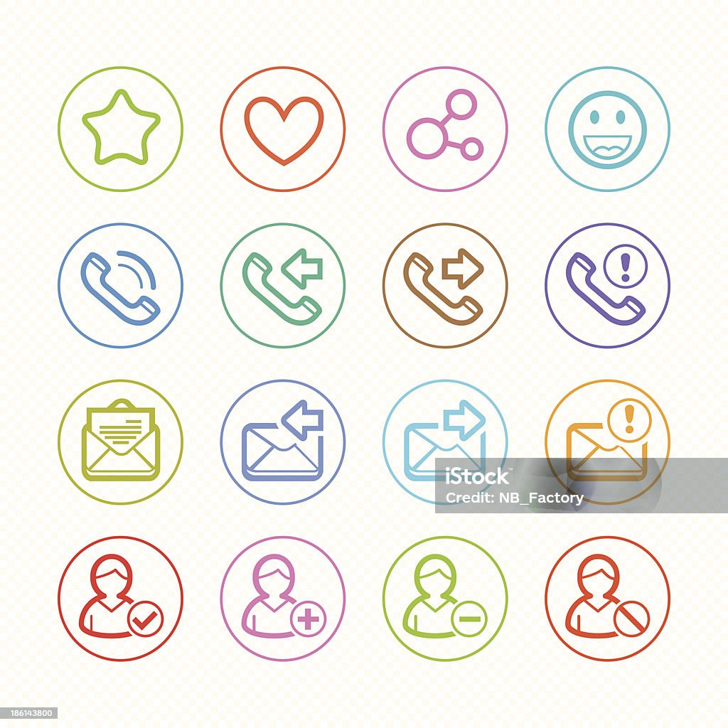 Social-Media-icons set Farben # Vektor-illustration - Lizenzfrei Cloud Computing Vektorgrafik