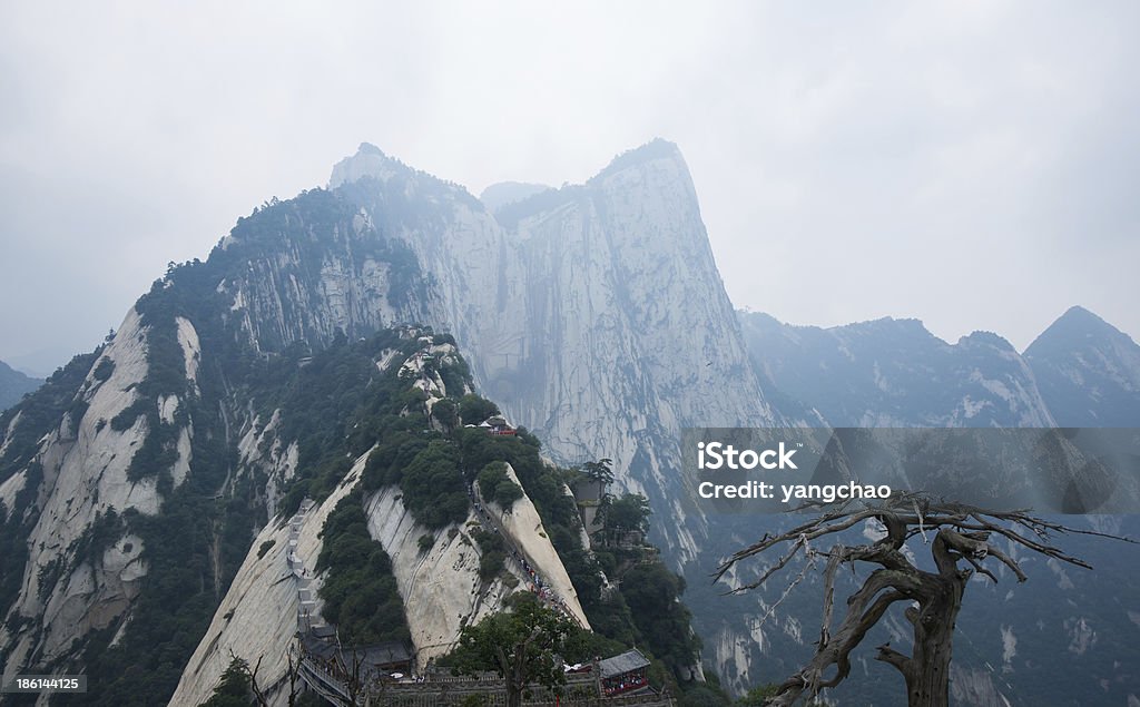 Mount Hua Landschaft - Lizenzfrei Anhöhe Stock-Foto