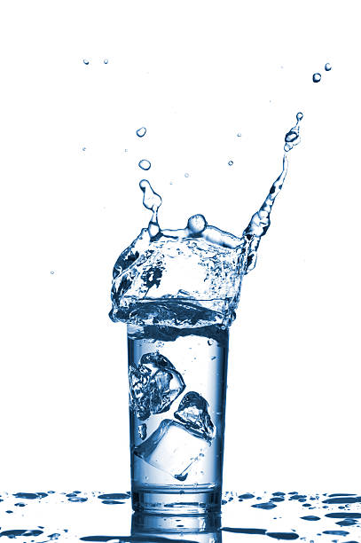 istock Water splashes in the glass 186144823