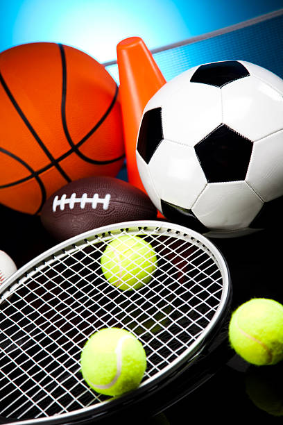 istock Assorted sports equipment 186149895