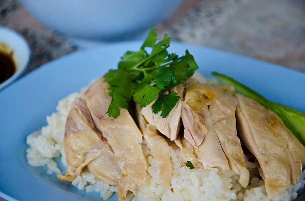istock Hainanese chicken rice for lunch 186150065