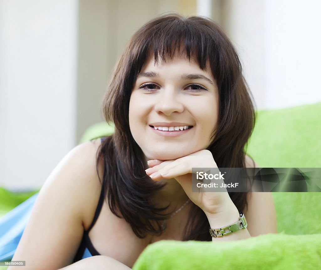 Porträt eines normalen Frau - Lizenzfrei Das Leben zu Hause Stock-Foto