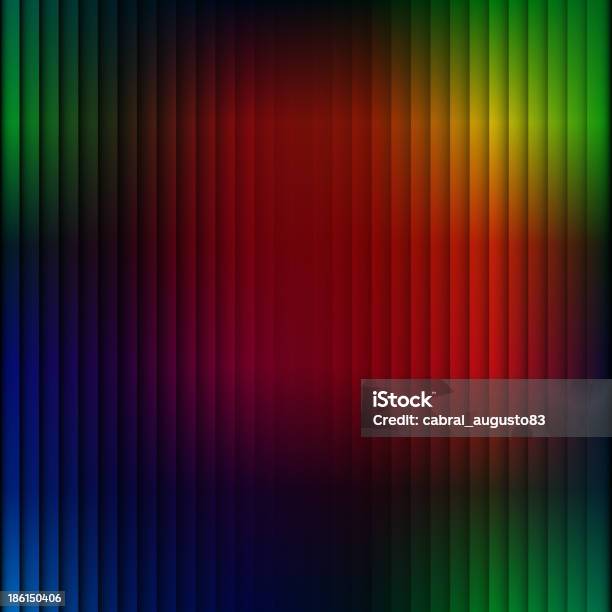 De Fundo Vector Arcoíris Colorido De Riscas - Arte vetorial de stock e mais imagens de Arco-Íris - Arco-Íris, Azul, Claro