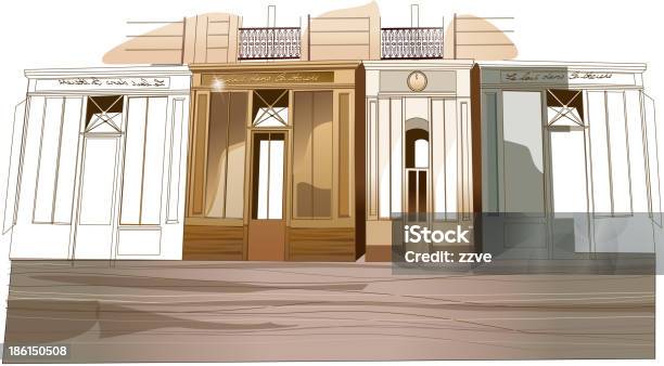 Budynek Z Zewnątrz - Stockowe grafiki wektorowe i więcej obrazów Architektura - Architektura, Balkon, Balustrada - Granica