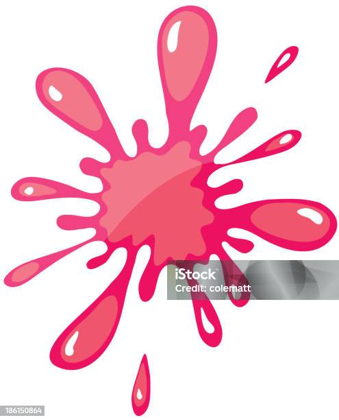 Pink Color Splash Stock Illustration - Download Image Now - Abstract, Blob, Clip Art