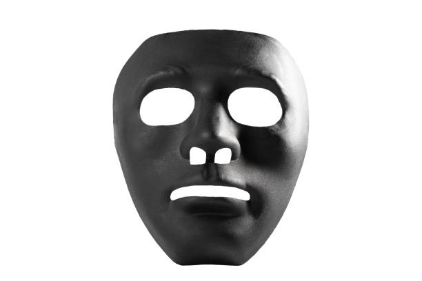 istock black theatrical mask isolated, mental health, split personality, anonymous hacker 1861533407