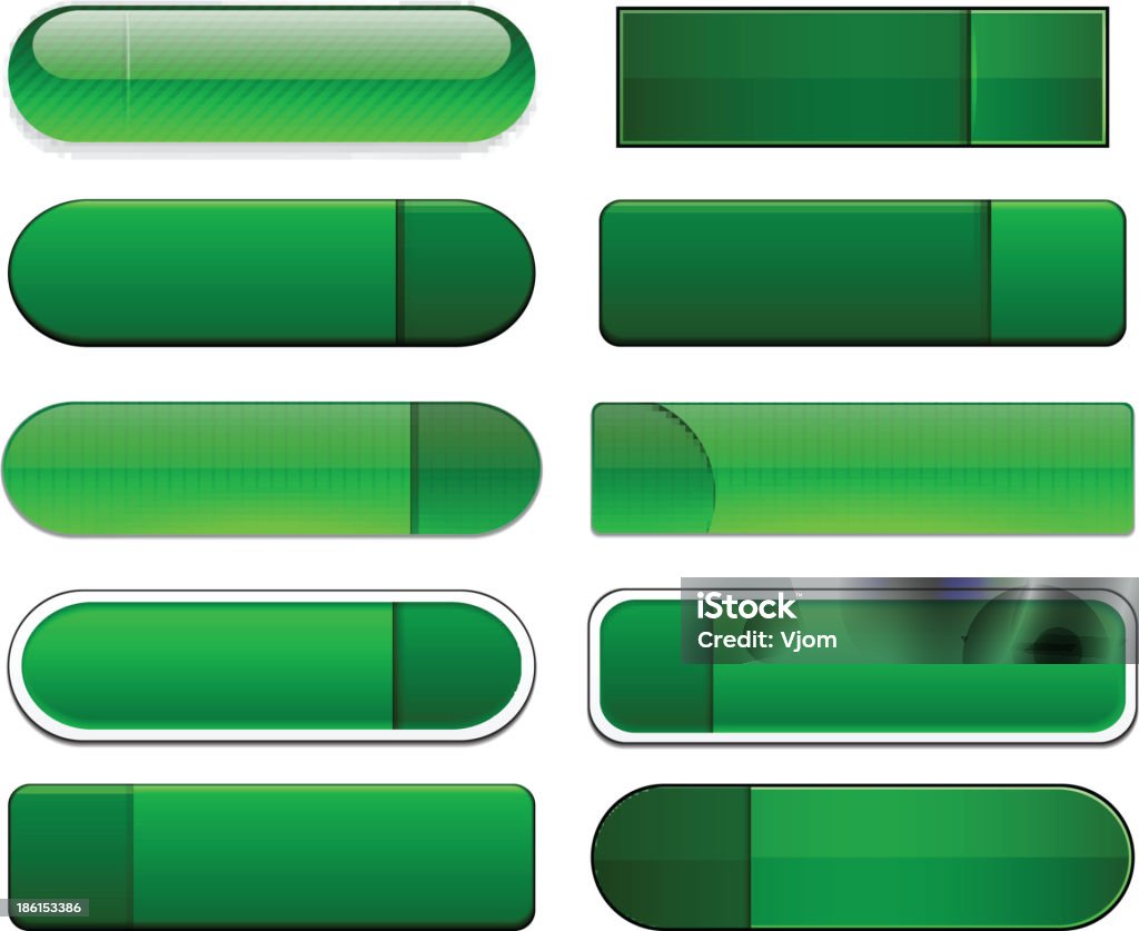 Green Button Add Green Highdetailed Modern Web Buttons Stock Illustration - Download ...