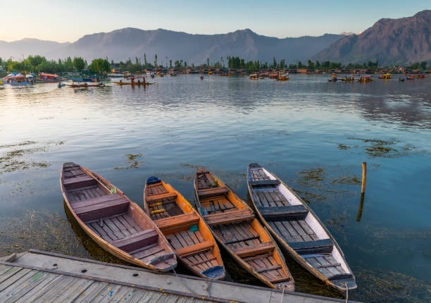istock Transport Boats in Dal lake 1861561183