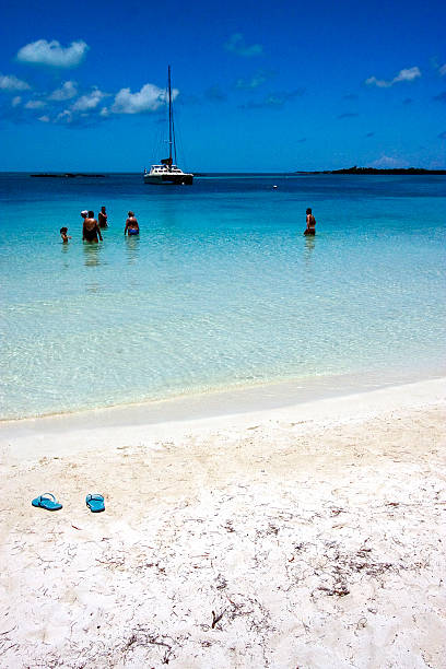 istock boat  and coastline in isla contoy mexico 186156798
