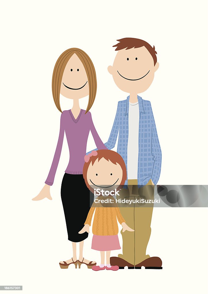 Family_portrait Illustration of a good family taking portrait photos. Adult stock vector