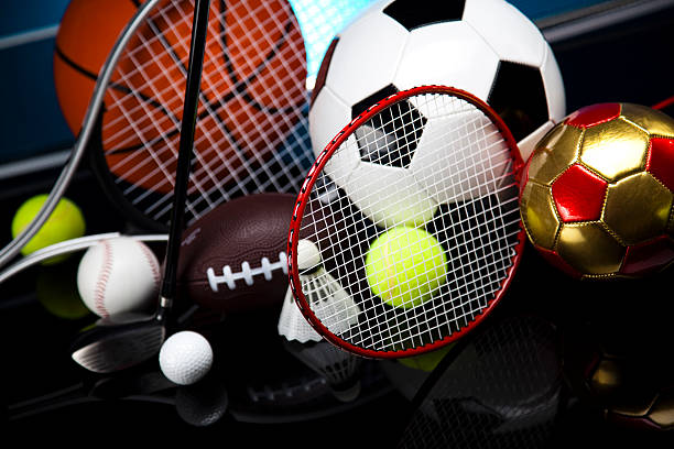 istock Assorted sports equipment 186158226