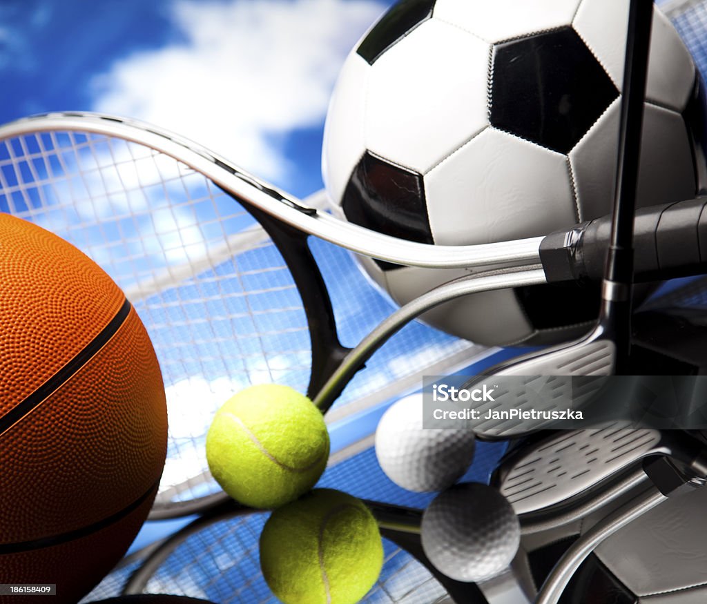 Equipamento Desportivo e bolas - Royalty-free Ao Ar Livre Foto de stock