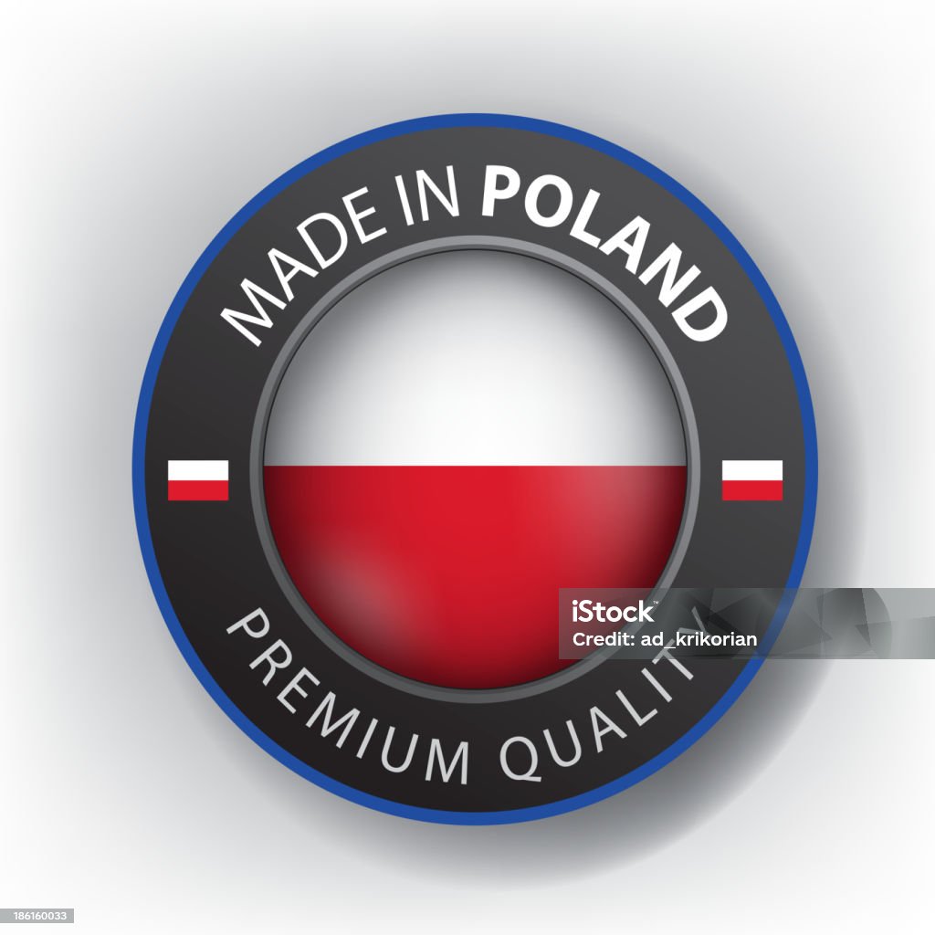 Hecho en Polonia, polacos junta, bandera, (Vector) - arte vectorial de Apoyar libre de derechos