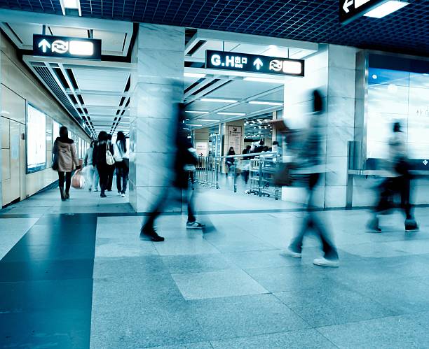 Business passenger walk stock photo