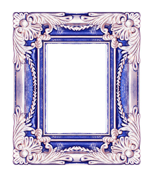istock Picture antique vintage frame isolated on white background 186160784