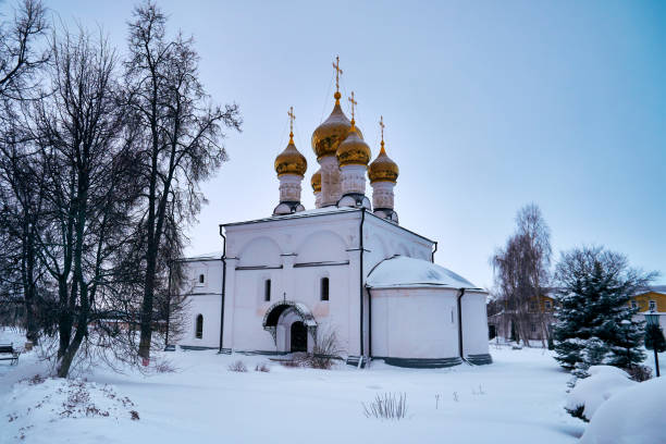 istock White Orthodox Russian Church on a winter day 1861637882