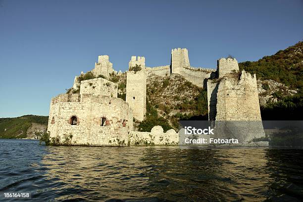 Golubac Fortress On Danube Serbia Stock Photo - Download Image Now - Ancient, Architectural Feature, Architecture