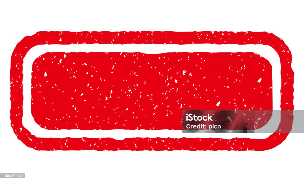 Rectangle Stamp Vector Rectangular Blurred Red Stamp Stock Illustration - Download Image Now ...