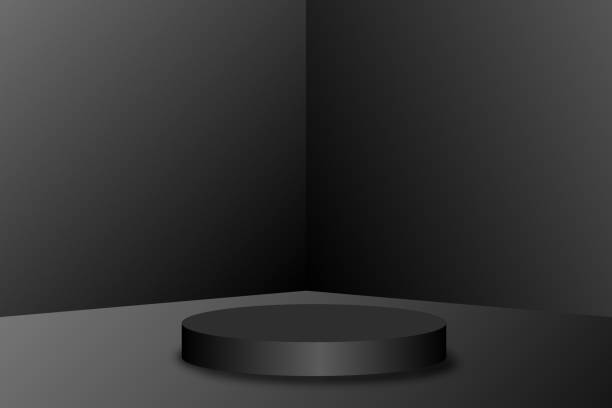istock Luxury podium 3d illustration showcase background 1861680806