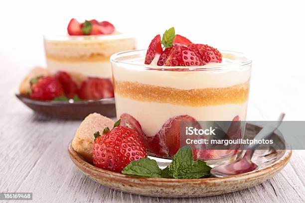 Strawberry Tirumisu Stock Photo - Download Image Now - Berry Fruit, Cake, Cooked