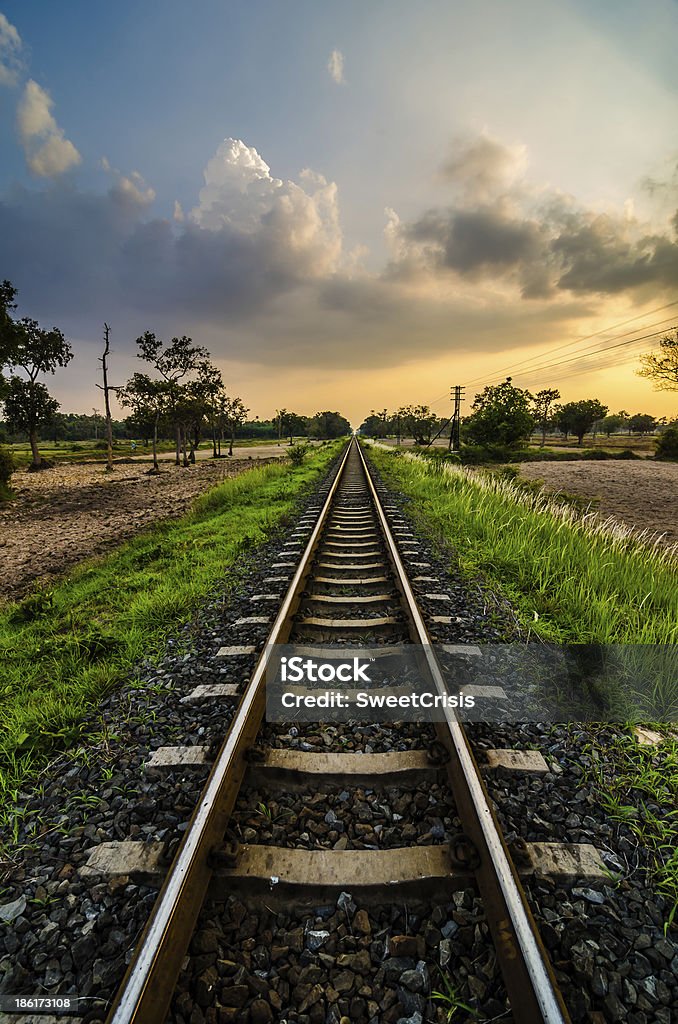 Bahnhof - Lizenzfrei Bahngleis Stock-Foto