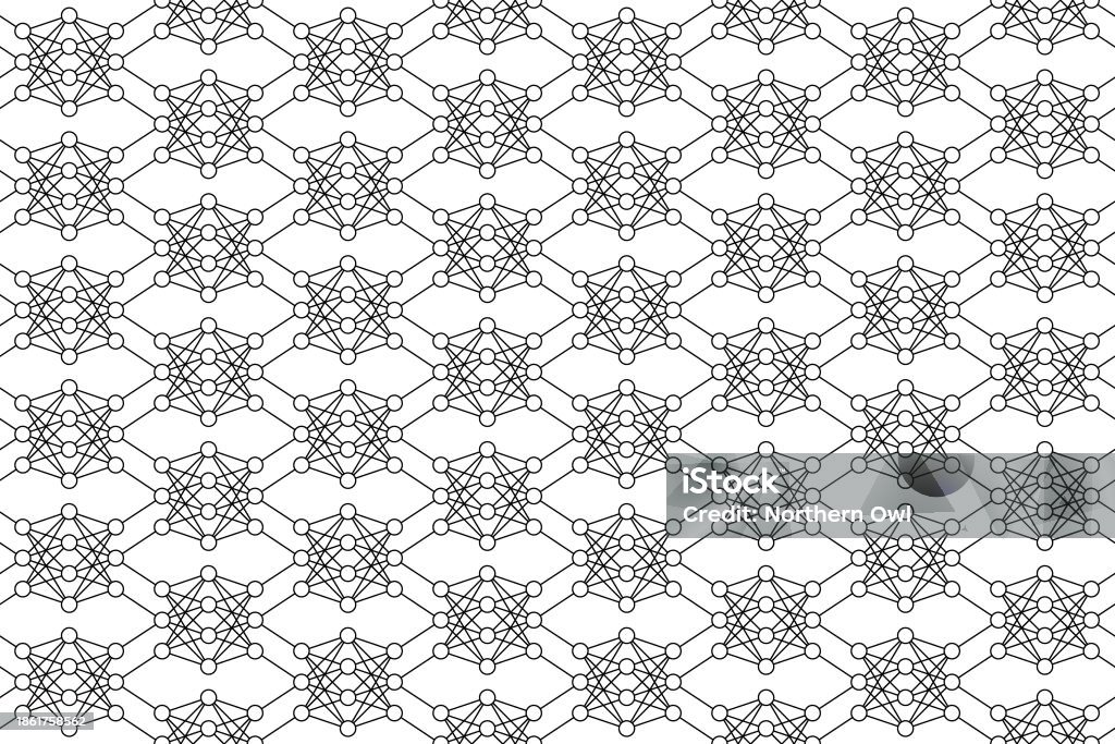 Neutral Network Pattern Neural Network Pattern Stock Illustration - Download Image Now ...
