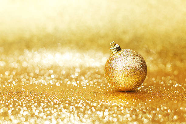 istock Golden christmas decoration 186178202