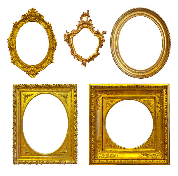 istock Set of few Luxury gilded frames 186179240