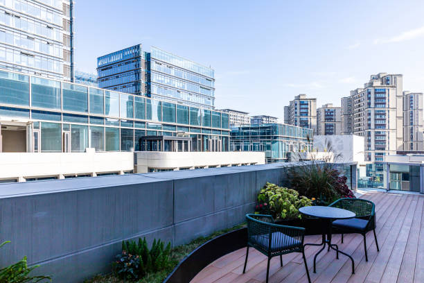 istock A coffee table on an outdoor balcony 1861792986