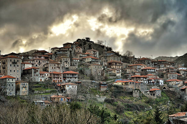 istock View of Dimitasana Village 186181292