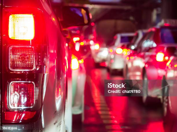 Crowded Car In The Night Stock Photo - Download Image Now - Boredom, Car, City