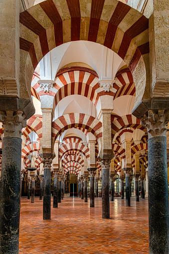 Interior of The Cathedral and former Great Mosque, Andalusia