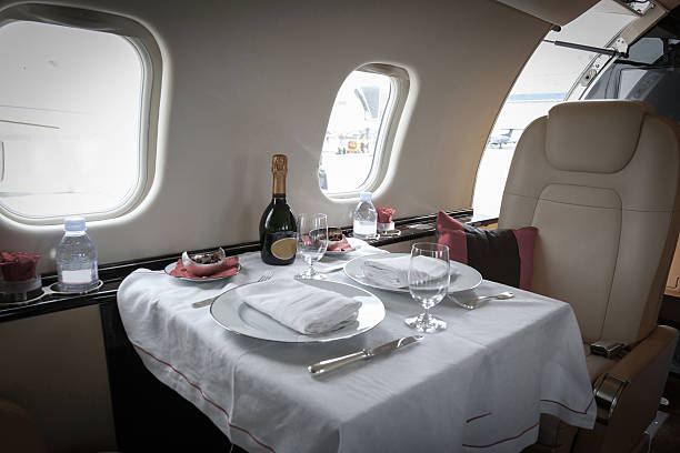 istock Luxury interior aircraft business aviation 186182754