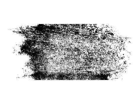 a black and white grunge brush texture on a white background