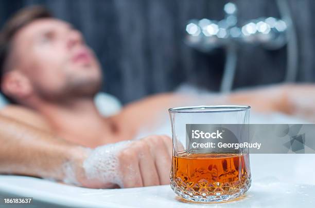 Taking Bath Stock Photo - Download Image Now - Adult, Adults Only, Alcohol - Drink