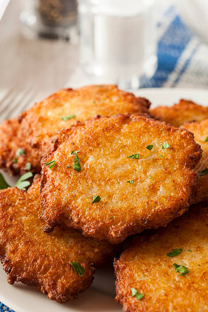 istock Homemade Traditional Potato Pancake Latke 186185563