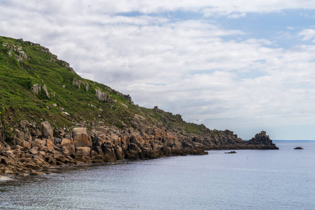 Coastline from Lizard Point, the most southerly point on the mainland of the United Kingdom, to Kynance Cove in the Cornwall region of England.