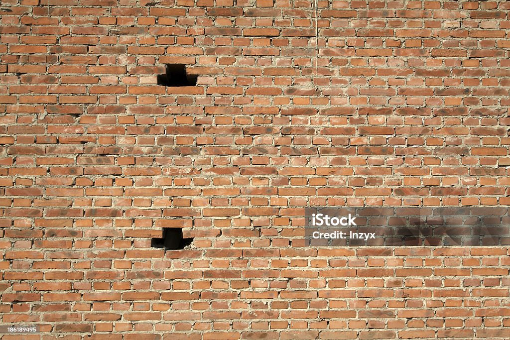 red brick wall red brick wall in china rural Brick Stock Photo